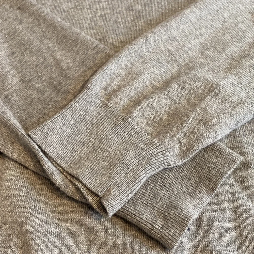 J. Crew Factory V-Neck long sleeve sweater. Size LT. Medium gray. Lightweight.